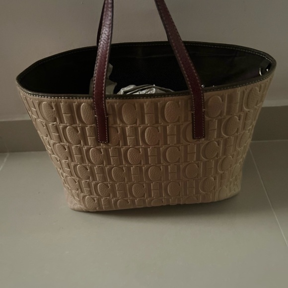 Carolina Herrera Embossed Tote - Picture 2 of 14